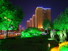 茵坦斯结合楼体因素打造高质量楼体夜景亮化工程!