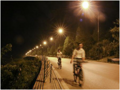 张家界武陵源区道路照明工程试行夜景图